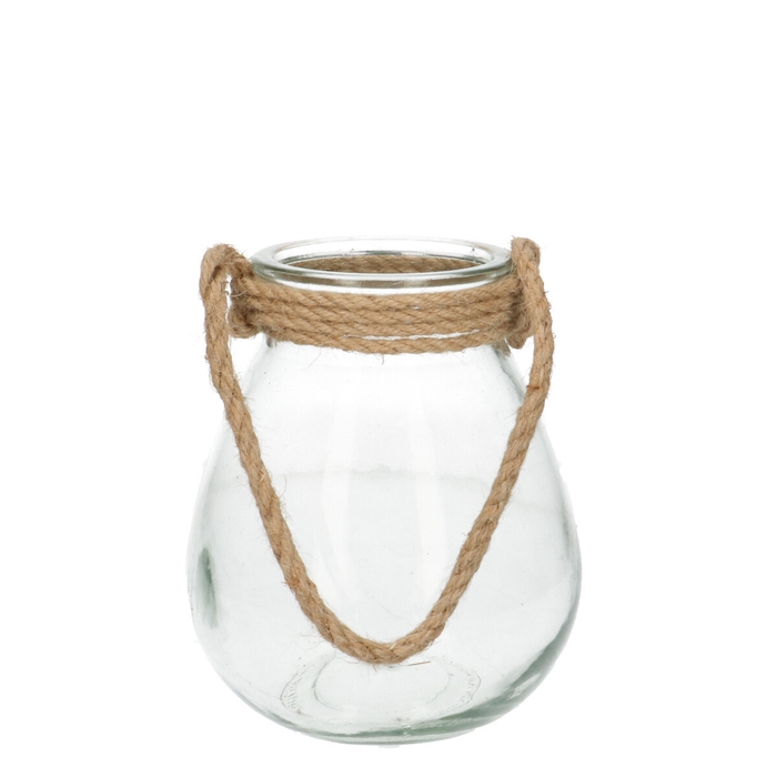 <h4>Glass Vase Rope d09*17cm</h4>