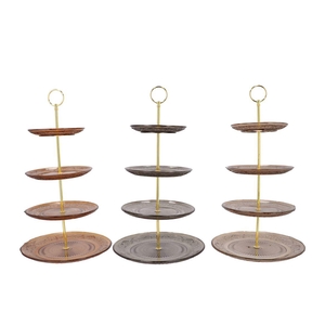 Dayah Woods Brown Mix Cake Shelf Ass 15/18/20/25x46cm Nm