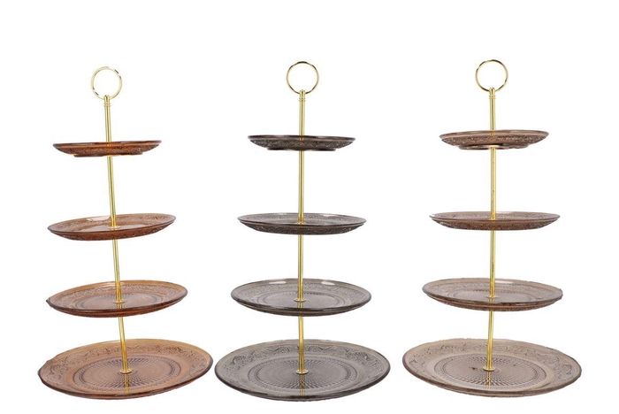 Dayah Woods Brown Mix Cake Shelf Ass 15/18/20/25x46cm Nm