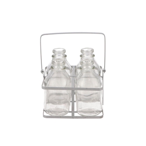 Metal Rack +4 Bottles