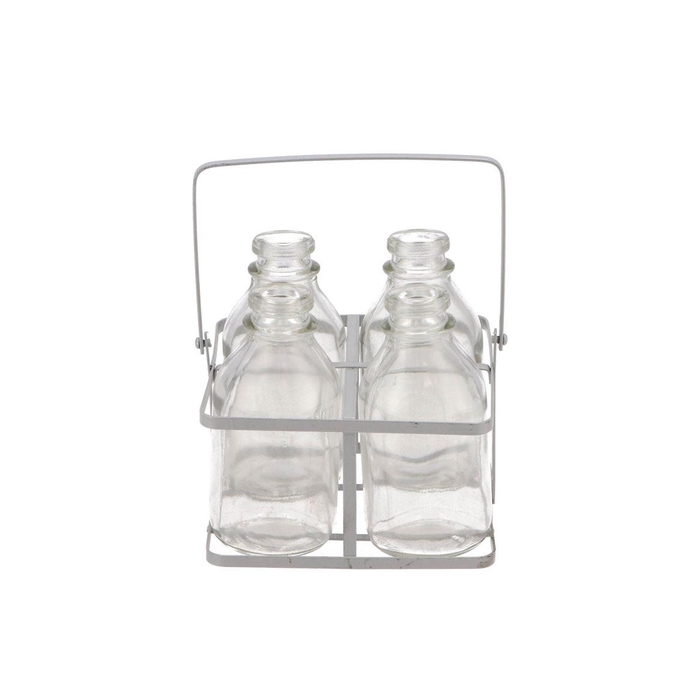 <h4>Metal Rack +4 Bottles</h4>
