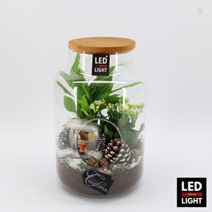 XMAS-24056LED Kerst creatie terrarium