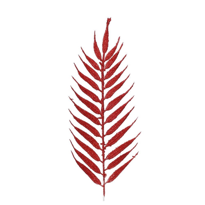 <h4>Christmas Deco leaf glitter 42cm x4</h4>