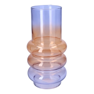 Vase Tess d10/13.6xh27 purple/orang
