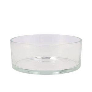Glass Bowl Cilinder Heavy D19xh8cm