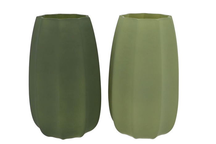 Luxx Majestic Green Vase Arches Ass 20x20x33cm Nm