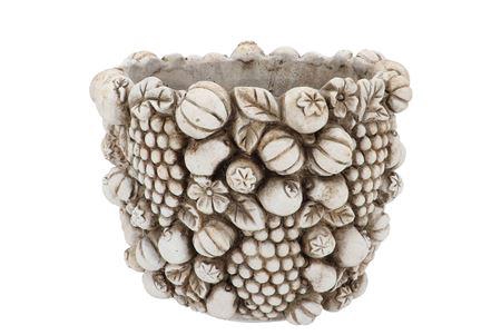 <h4>Concrete Fruit Pot Round 25x25x19cm Nm</h4>