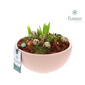 Schaal keramiek Moon Large blush pink Pasen met Bollen