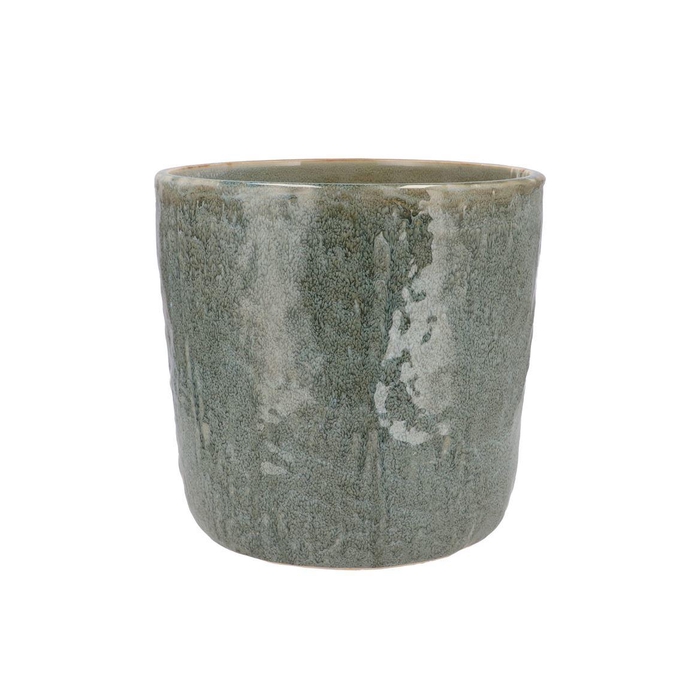 <h4>Iron Stone Blue Glazed Pot 21x19cm</h4>