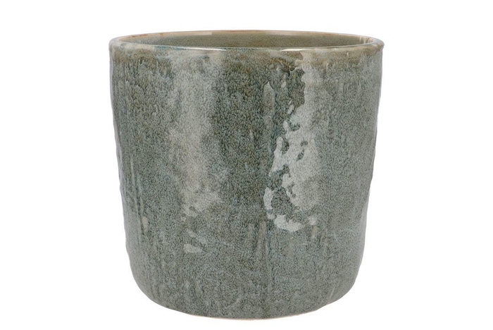 Iron Stone Blue Glazed Pot 21x19cm