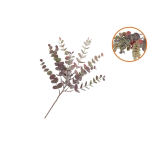 Silk Eucalyptus Purple Stem 51cm