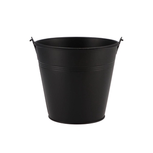 Zinc Basic Black Bucket 16x14,5cm Nm