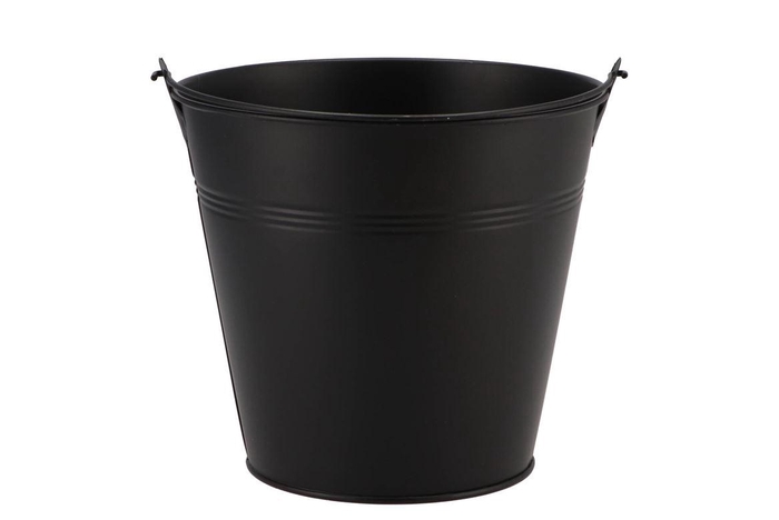 <h4>Zinc Basic Black Bucket 16x14,5cm Nm</h4>