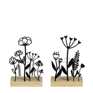 Candlelight Flowers metal 10*7*15cm