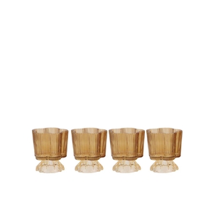 Naomi Natural Brown Tealight Holder Ass 8x10cm Nm
