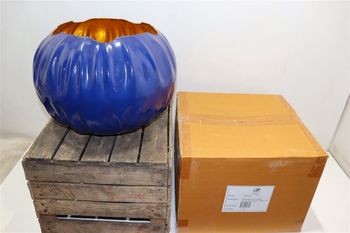 <h4>Metal Pot Blue Gold H31 D40 Marrakech Pumpkin</h4>