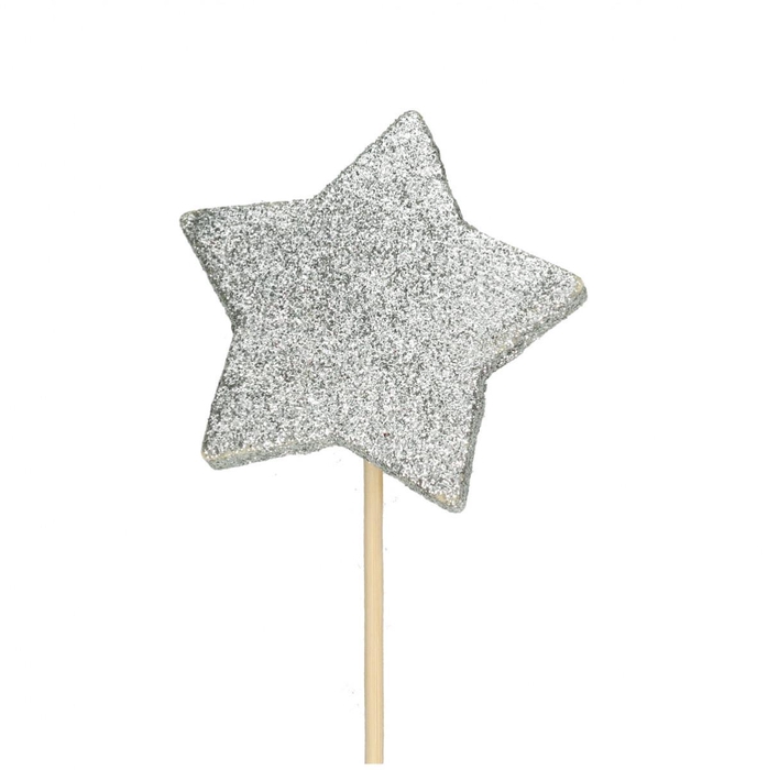 <h4>Christmas sticks 50cm Star glitter d07cm</h4>