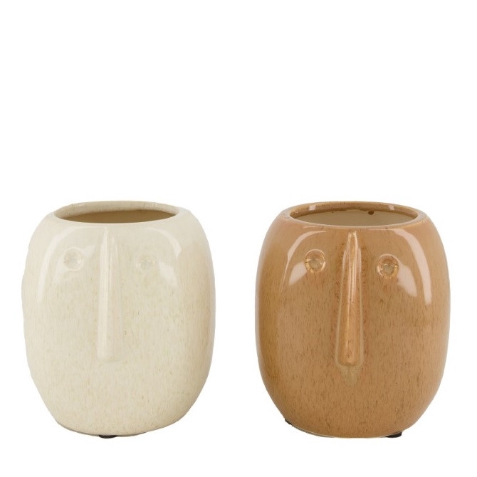 <h4>Keramiek Face vaas d13.5*14.5cm</h4>