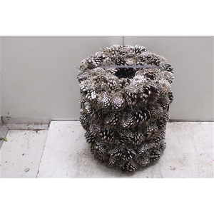 Krans Oost Tip Wit/grijs 30cm