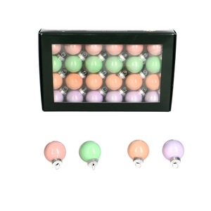 Christmas bauble Ball  25mm pearl x24