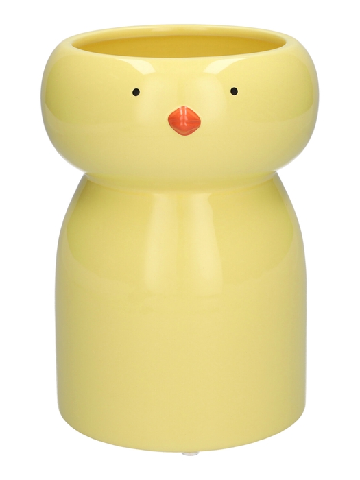 <h4>DF03-740102900 - Vase Poppy 14x12.2x17 yellow</h4>