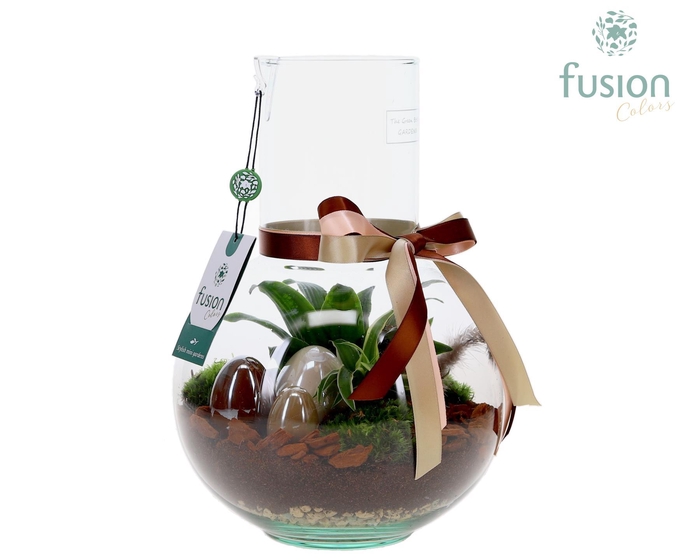 <h4>Green Bottle Suzanne Medium met Pasen arrangement</h4>