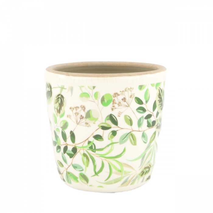 <h4>Ceramics Pot leaf d12.5*12cm</h4>