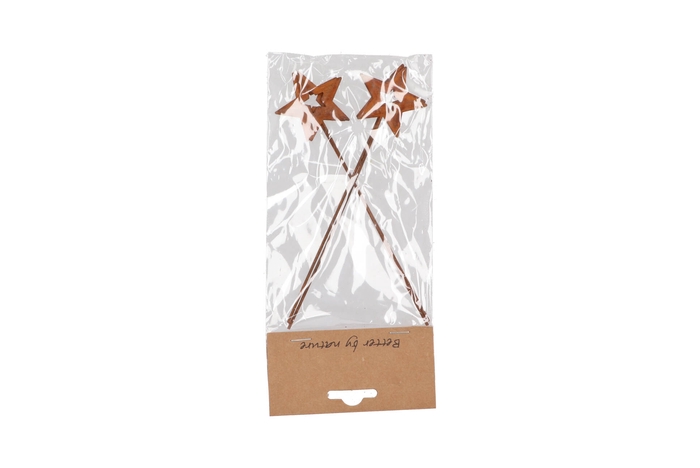Pick Rusty Open Star Metal 5x17cm P/4