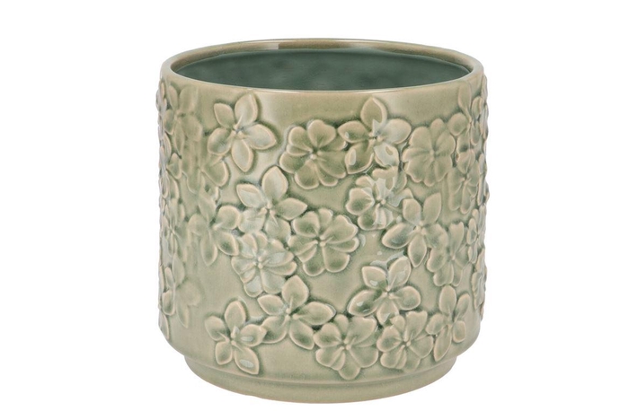 <h4>Liv Green Flower Pot 20x20x18cm</h4>
