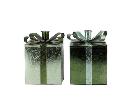 <h4>Glam Nordic Green Mix Candle Holder Ass 9x14cm</h4>