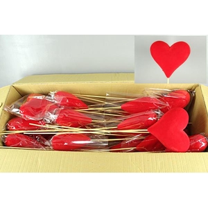 Stick Heart Fl. Bold Red 20cm