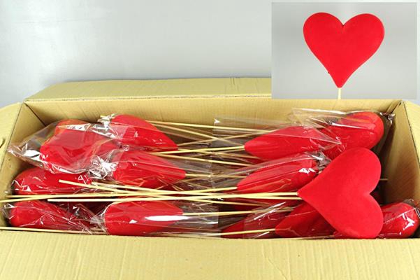 <h4>Stick Heart Fl. Bold Red 20cm</h4>