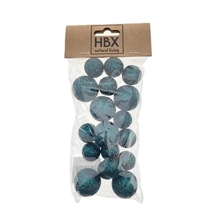 Ball With Glitter 18pcs D2