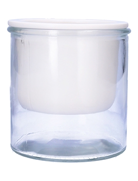 <h4>DF01-710770225 - Pot Malga d11.7xh12.5 white</h4>