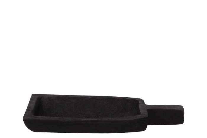 <h4>Wood Black Tray Stem 32x15x4cm Nm</h4>