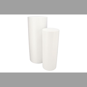 Bliss White Stand S/2 Round 30x30x80/38x38x100cm