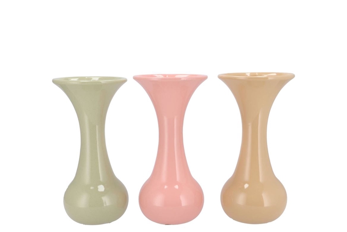<h4>Mia Dreamy Pastel Mix Vase Neck Trumpet 11x11x23cm</h4>