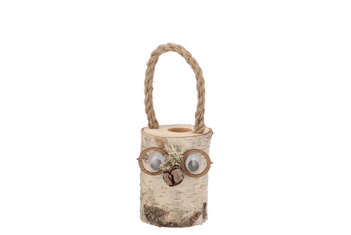 Nature Birch Face Pot 9x10cm Nm