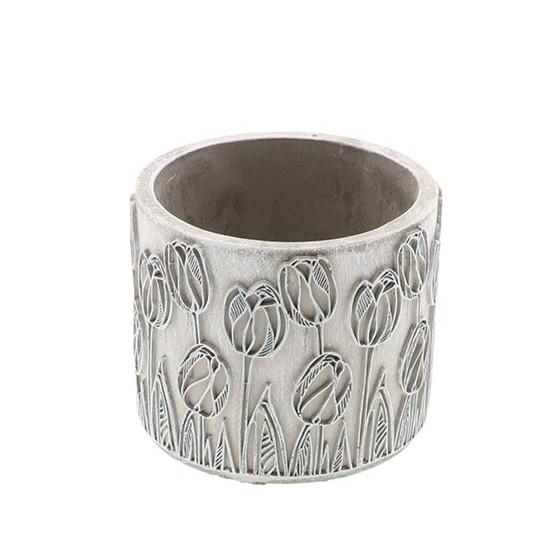 <h4>Ceramics Tulip pot d15*13.5cm</h4>