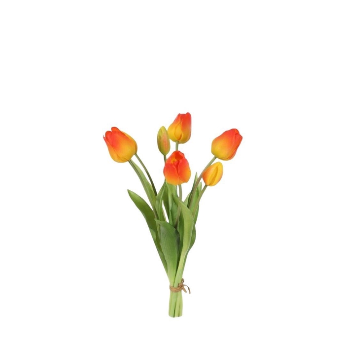 <h4>Kunstbloemen Tulipa boeket 41cm x7</h4>