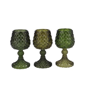 Jazz Majestic Green T-light Pinecone Ass 9x16cm
