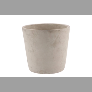 Concrete Pot Round Grey 17x16cm