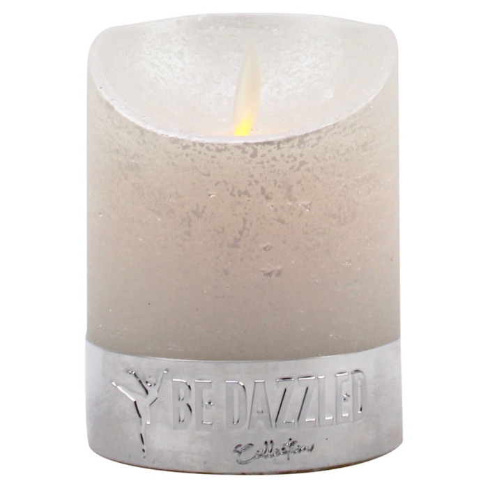 DF12-BD-20099 - Magic fl candle 75x100mm pearl white tmr