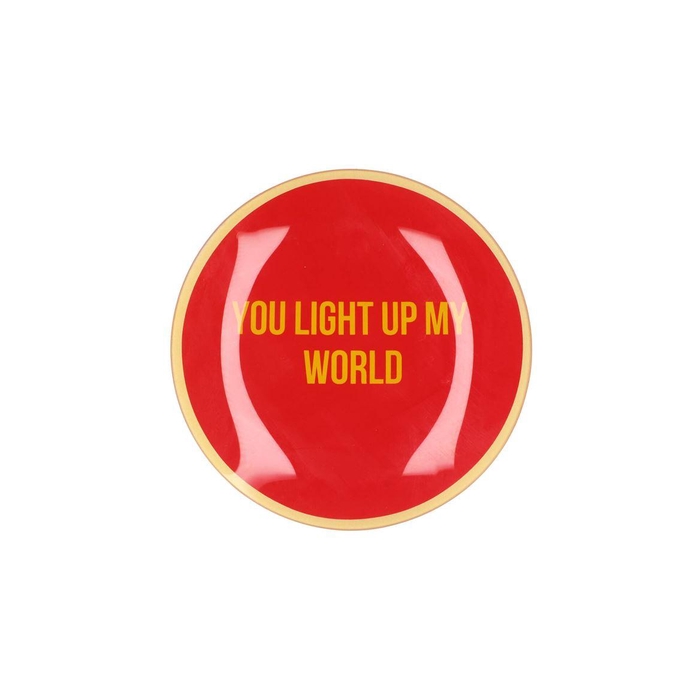 <h4>Plate Round You Light Up 18x18x2cm</h4>