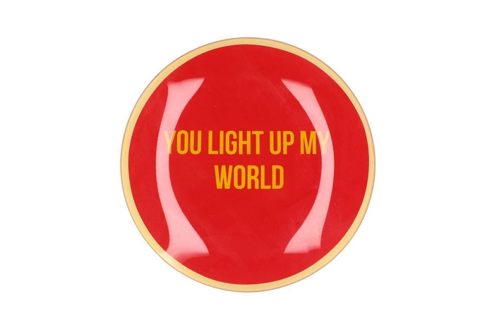 Plate Round You Light Up 18x18x2cm