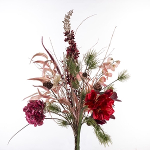 AF Bouquet Bonn L90cm red