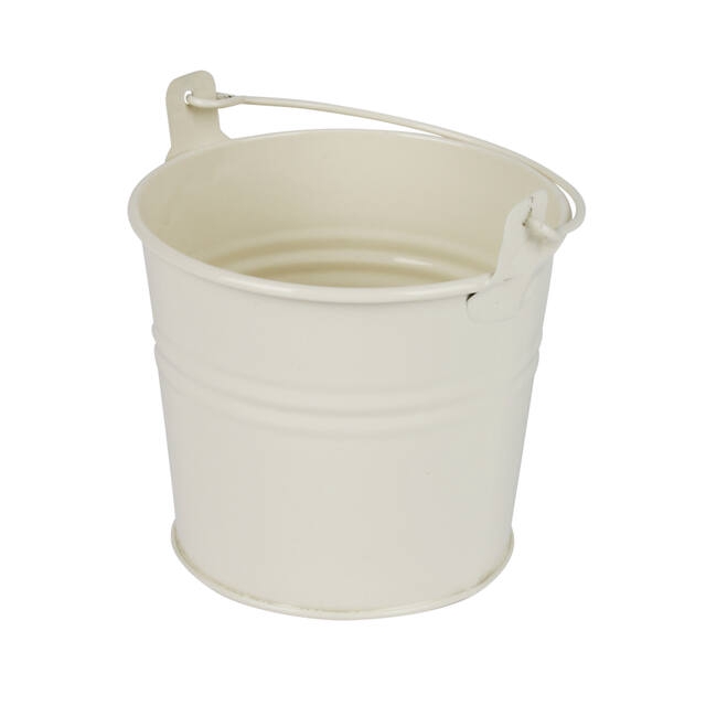 <h4>Bucket Sevilla zinc 10.3xH8.5cm - ES9 cream gloss</h4>