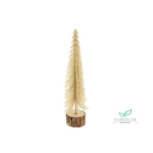 DECO TREE CHRISTMAS CREAM 29X9,5XH9,5