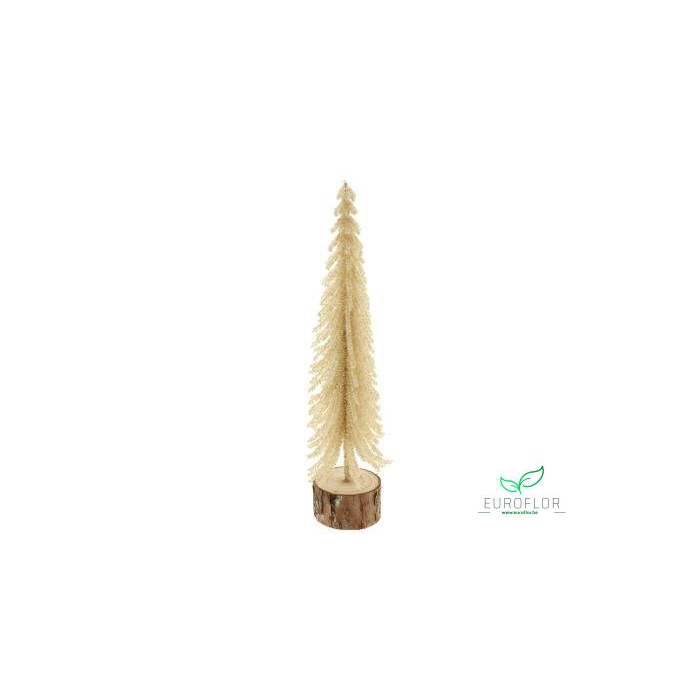 <h4>DECO TREE CHRISTMAS CREAM 29X9,5XH9,5</h4>