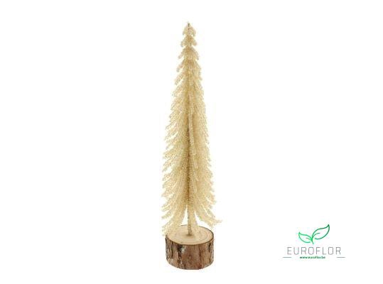 DECO TREE CHRISTMAS CREAM 29X9,5XH9,5